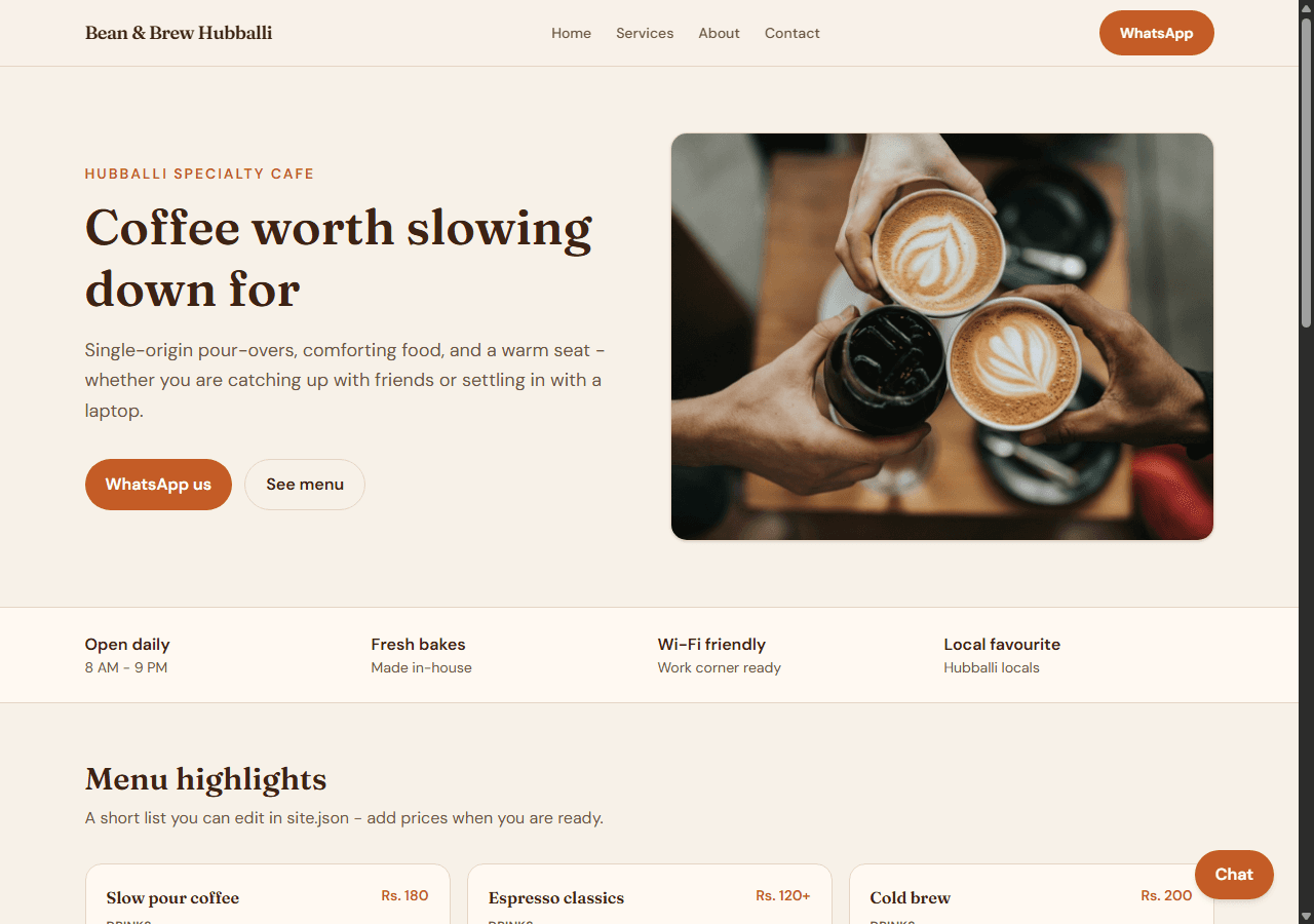 Café demo