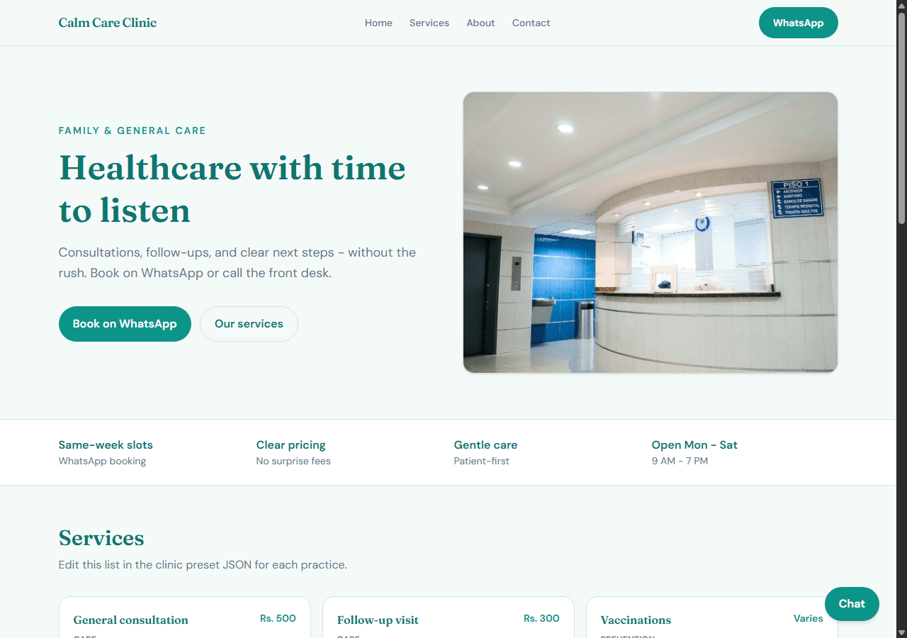 Clinic demo